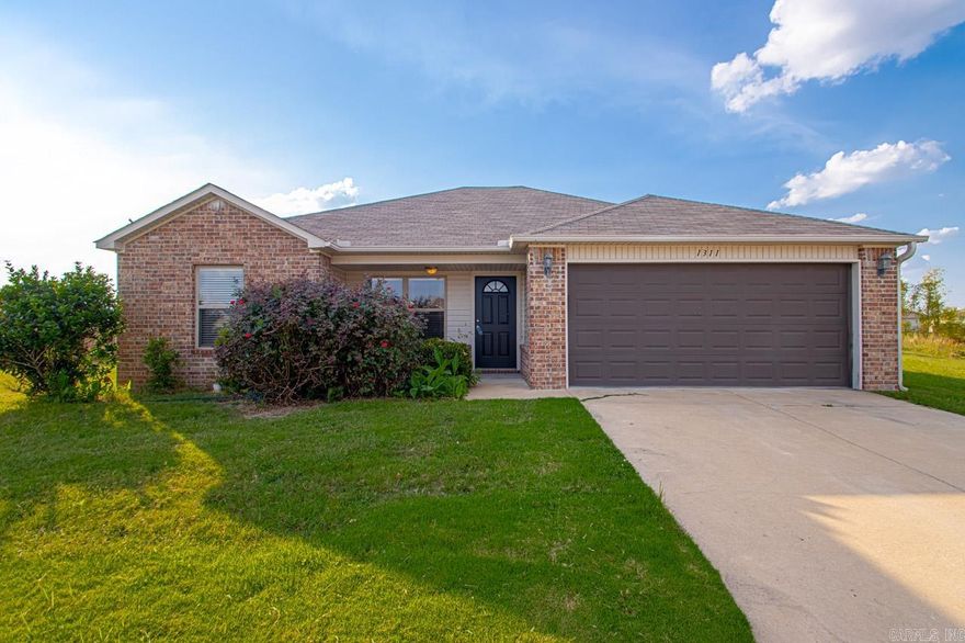 Welcome home! 3 bed 2 bath home with 2 car garage. Spacious living room. Kitchen features beautiful cabinets, updated appliances, breakfast bar, and is large enough for a dining table. Large master bedroom featuring a walk in closet, jack and jill style sink, tub, and a shower. Two guest bedroom share a bathroom. Large backyard with concrete patio slab. The location is ideal being 15 min away from downtown Little Rock, North Little Rock and Jacksonville. This home is move in ready, schedule your showing today!