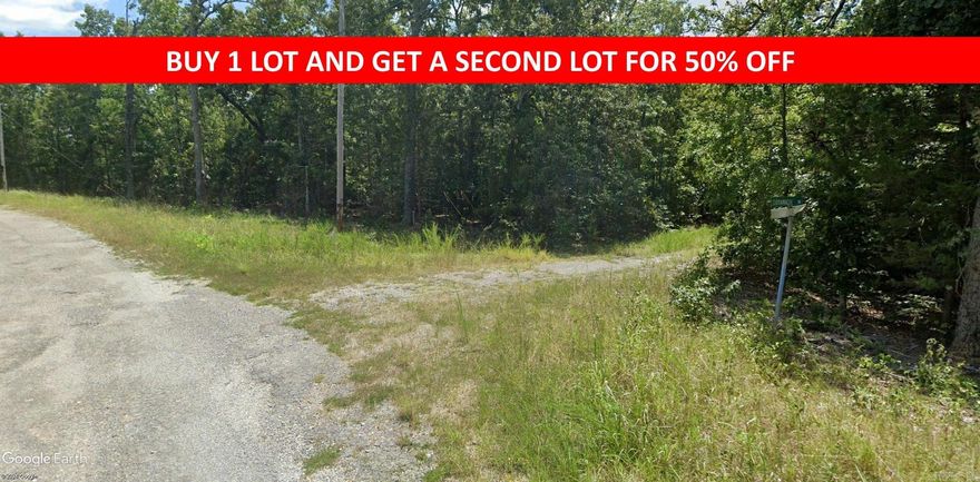 Buy one lot and get 50% off an additional lot! Owner-finance for easy terms. Cash buyers can pay by debit or credit card as well. Nice lot to develop or hold for future value. Public water and electric are available to run to property and will need septic. Owner/agent. No mobiles allowed. 300-2500 minimum build size on any other type of home, depending on subdivision. Finance is 5 months at $194 and closing costs are included. Lots marked with red banner are part of promotion. No limit on lots. Buyer responsible for any/all taxes and lots sold "as-is". Quit claim deed conveys. Parcel ID# 405-21543-000