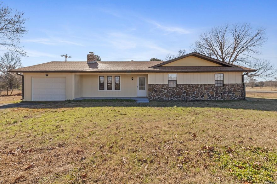 Sitting on the West side of Searcy just off the bypass is this very nice home that has just had a re-fresh and is now ready for a new family. With .84 of an acre, you have plenty of room for the kids to play or pets to run on. There is even a well that could be used for watering a garden off grid but also having city water for daily use. The kitchen has all new stainless appliances, pretty granite countertops, new flooring, paint and new lighting throughout the house. The laundry room has built in cabinets and there is a storage room off the enclosed garage for additional items. The sunroom/den could be also be an office or huge dining room. The living room has a huge vaulted ceiling and built in cabinets. Both bathrooms have custom tile showers and the bedrooms have nice closets with the primary suite having 2 closets. Nice shop with a lean too storage area in the back yard.  House has a slab foundation and a new roof with a 5 year transferrable warranty !