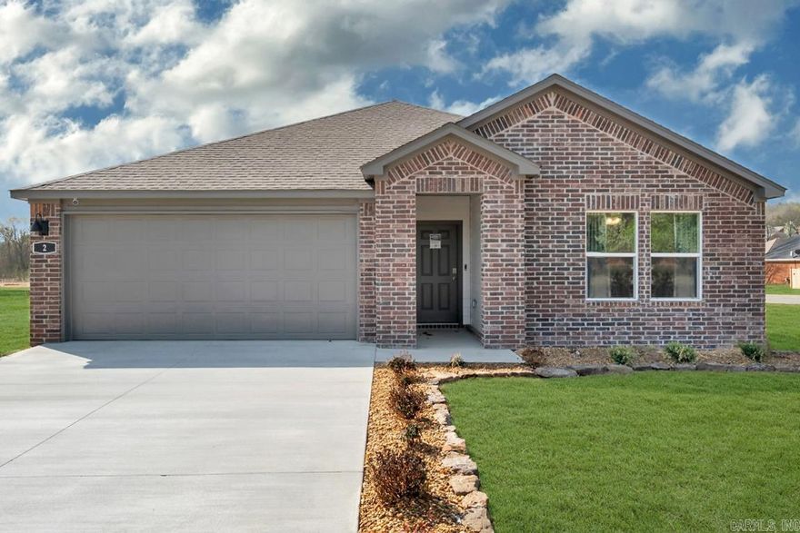 Jubilant Justin Plan plan with 4 Bedrooms, 2 baths, and a 2-car garage! These homes feature LVP flooring with carpet in the bedrooms and closets! Kitchen has 36-inch cabinets with granite kitchen countertops and an undermount kitchen sink! LED Lighting throughout! Primary bedroom with have a walk-in shower, granite counters and a walk-in closet! Brick exterior with Hardie® siding per plan and Architectural shingles. Covered patio per plan. Programmable thermostat! Special Builder warranty. Ask for details. Photos may be renderings/stock photos! HOA fees will be used for management. HOA/POA dues are not yet determined, the amount is estimated.  Taxes Estimated and TBD.