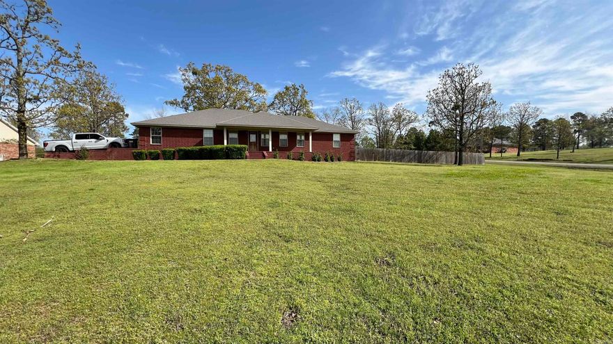 Check out this charming 4 bedroom / 2bathroom brick home located on a 1.2 acre corner lot. Home features a large living room with tray ceilings, kitchen/dining combo with breakfast bar, master bedroom with walk-in closet, master bathroom with his and her sinks, laundry room and a garage! Home has stained concrete floors throughout. Enjoy relaxing while sitting on your front or back porch.