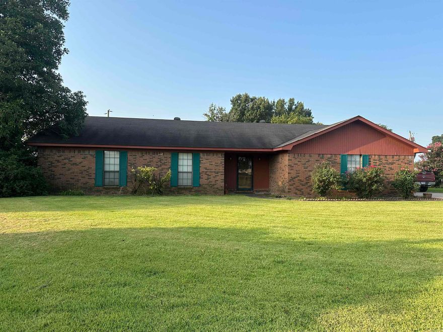 Make this your home today!  3BR, 2BA located in a quiet neighborhood.  Large living room with wood burning fireplace and opens into the dining area.  All kitchen appliances to stay with property.  Large master with master bathroom.  It offers his and her closets.  Ample storage space throughout the home.  The backyard has a concrete patio and fenced-in area.