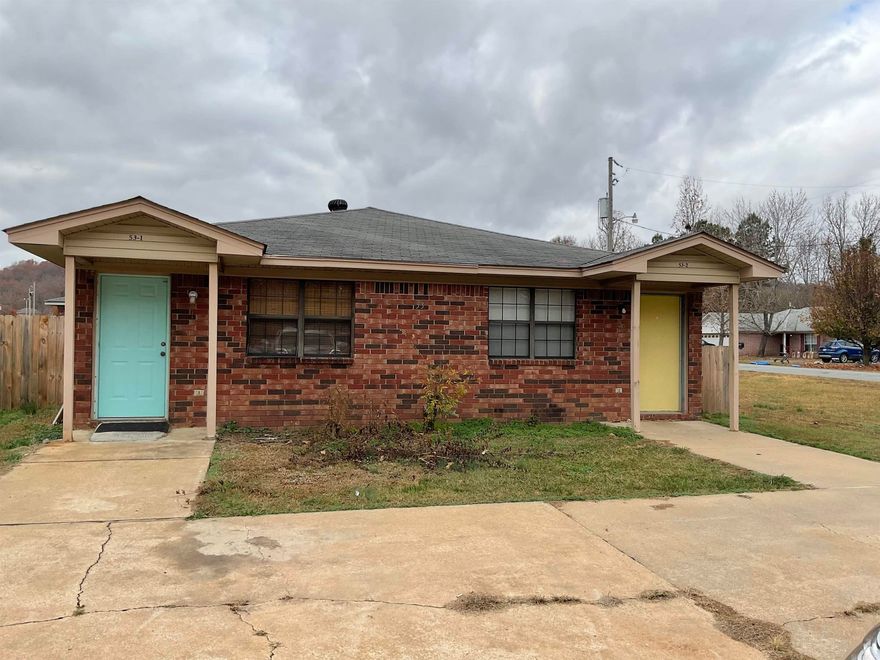 INVESTMENT PROPERTY !!!  OR live on one side and rent the other side out great location  No sign in yard. Must give 24 hour notice .