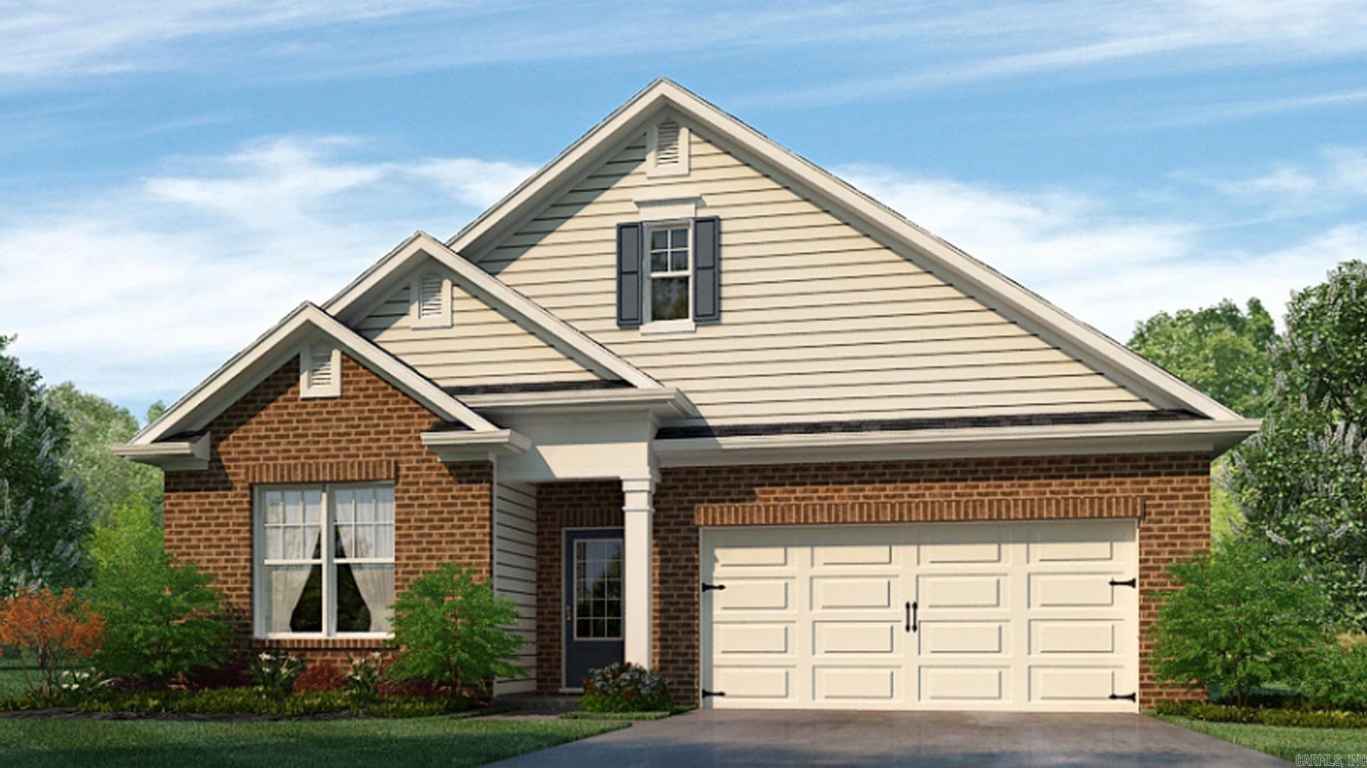 The appealing one-story home includes many contemporary features, and an open-concept design and 9' ceilings enhance the wonderful feel of this home. The kitchen includes a large island perfect for bar-style eating or entertaining, a walk-in pantry, and plenty of cabinets and counter space. The dining room and living room both overlook the covered porch, which is a great area for relaxing and dining al fresco. Pictures, photographs, colors, features, and sizes are for illustration purposes only and will vary from the homes as built.