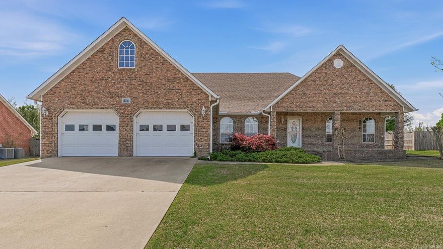 Welcome to Carriage Hill where comfort meets easy living in this inviting three bedroom home designed for both everyday life and entertaining! You will love the spacious vaulted great room that creates an open airy feel, paired with an eat in kitchen featuring warm maple cabinetry and plenty of space to gather. The layout offers two full baths plus a convenient laundry room with half bath, while the oversized primary suite delivers a relaxing retreat with a soaking tub, separate shower, and walk in closet. Step outside to a covered back patio perfect for morning coffee or evening unwinding, all overlooking a large wood fenced yard ready for pets or play. With a double garage, storage building, and a great neighborhood setting, this one checks all the boxes for comfort, function, and style! New roof Nov 2022