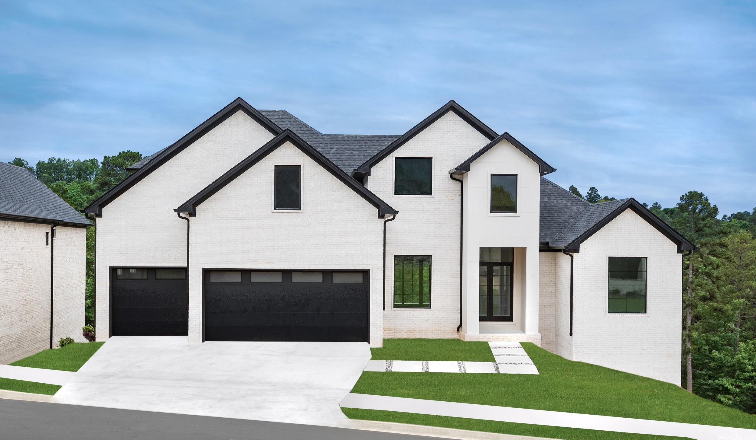 A Modern Masterpiece in Chenal Valley. Soon to be completed in the Falstone Court neighborhood this home has outstanding custom features that will make you feel like it was built for you. The entry showcases the open floor plan with custom lighting & a magnificent fireplace. The Kitchen boasts custom cabinets and a waterfall island. The Primary Suite overlooks the woods & has a gorgeous bath. The Study is also on the Main Level along with a second Bedroom with an ensuite bath. Two BRs up with Bonus.