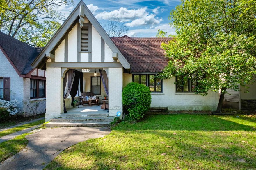 Heights home with an artistic flare + very large floored attic for possible expansion. Easy access to UAMS! Walking distance to Kavanaugh shopping, boutiques, grocery stores, restaurants, Allsopp Park walking trail and Forest Park Elementary. Deep crown molding, 9 foot ceilings, hardwood floors, very unique lighting, new water heater (2025), 20 Pella windows (2014/2020) + sliding door, hinged glass window panels, formal living room with French Doors to formal dining. 3 bedrooms OR 2 bedrooms + office, 1.5 baths. Classic hall bath featured in LR Home magazine. Front BR has additional outside entrance & a cedar closet. Laundry room off kitchen. Access carport parking from alley off Newton. Driveway from Cantrell through to alley.  READ AGENT REMARKS.