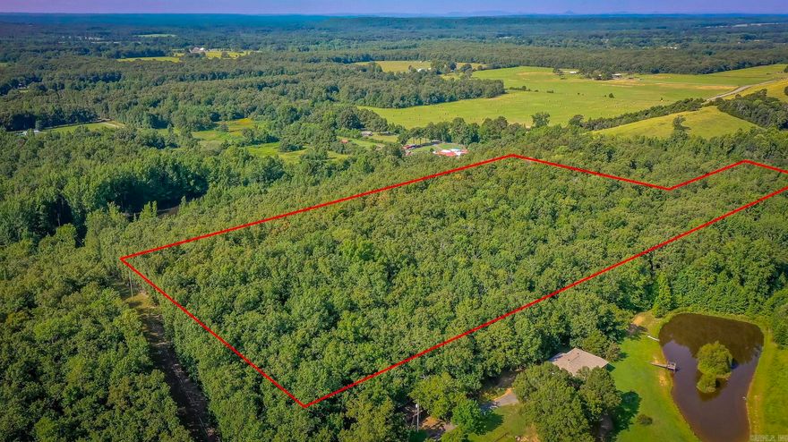 Nice 10.34 Acres of undeveloped land in Jacksonville with lots of hardwoods and wildlife on the property.  Enjoy your privacy and build your dreams whether it be a single family residence, private estate, or new development.  Electric, water and sewer are available at road. Location: just a few minutes from Little Rock AFB.  Acreage is wooded and has fantastic views.