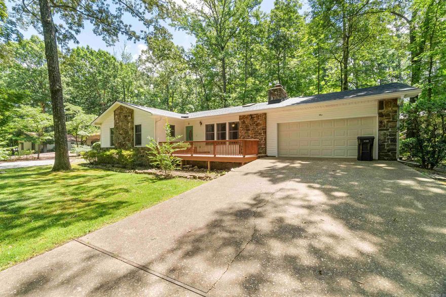 Welcome to your dream home nestled in the picturesque DeSoto golf course neighborhood! This one level 3 Bedroom - 2 - Bath home sits on a level corner lot and is move in ready. Features include an Arkansas room, wood burning fireplace, 2 car garage, no carpet, and New Roof June 2025. Roomy Kitchen offering plenty of cabinet/counter space, pantry, newer refrigerator, and dishwasher. Spacious bedrooms with tub/shower combo in the guest bath and walk in shower in the master bath. Located within minutes from the West Gate, Desoto Club, Desoto Outdoor Pool, and Pickleball Courts! Schedule your showing today! One-time POA buy-in fee $2000 due at closing.