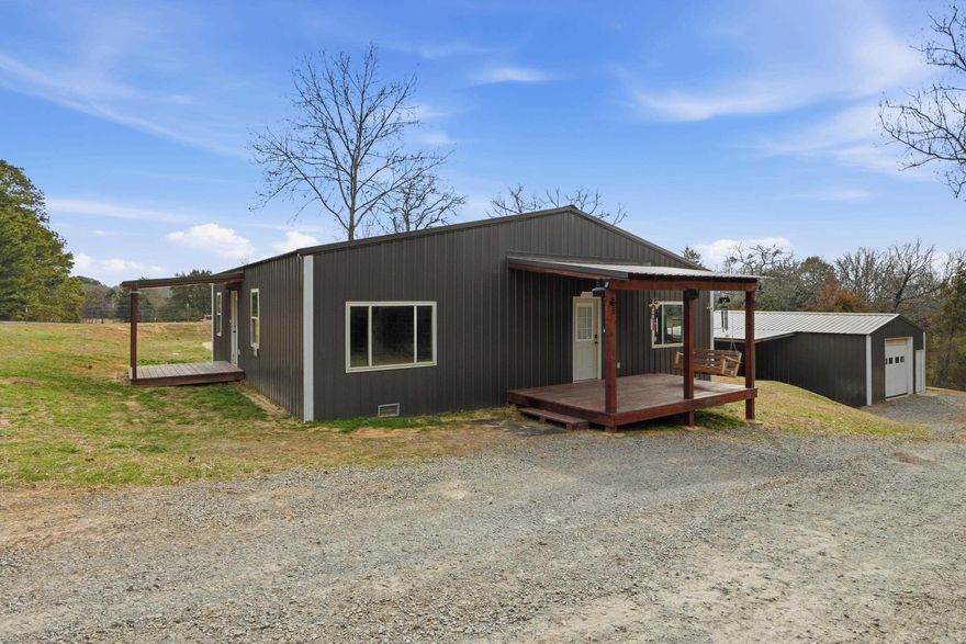 Discover the craftsmanship and potential of this unique metal home located in Van Buren County, Arkansas. Built in 2021 by the seller—an experienced construction tradesman who crafted it with his own hands—this property offers both durability and character. The home is designed with a functional layout that includes 4 bedrooms and 3 bathrooms, providing ample space for family living or hosting guests. A standout feature of the property is the large metal shop, perfect for equipment, hobbies, storage, or continued construction projects. The home itself showcases several custom touches that reflect the seller’s skill, while still offering plenty of opportunity for the next owner to add their own style and finishing details. Whether you're looking for a personal residence, a weekend retreat, or an investment property with room to grow, this well-built metal home delivers strength, versatility, and the potential to make it truly your own. Quiet rural surroundings and the solid construction make it an inviting option for buyers seeking durability and a property with character.