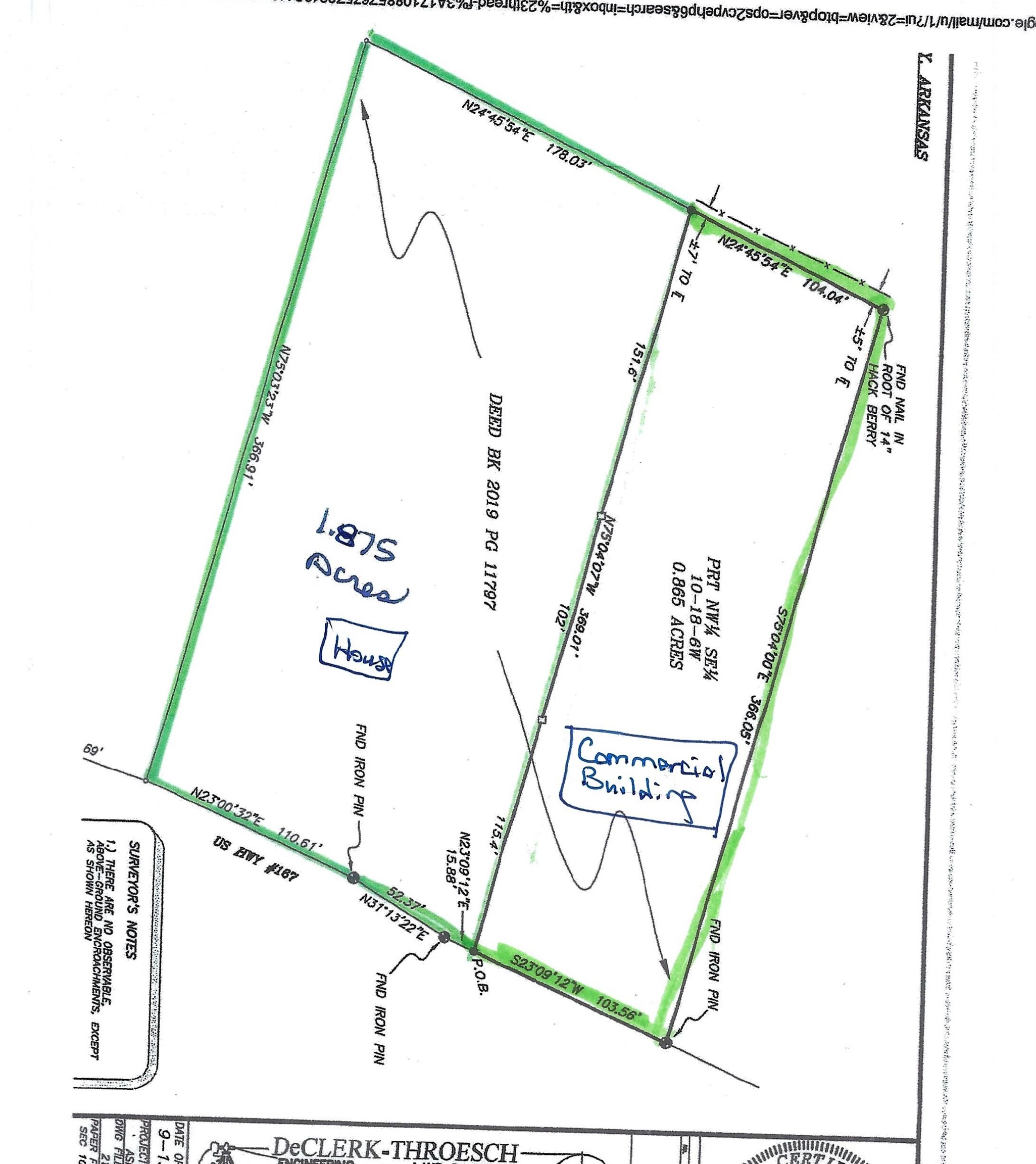 Metes & Bounds - Commercial Sale