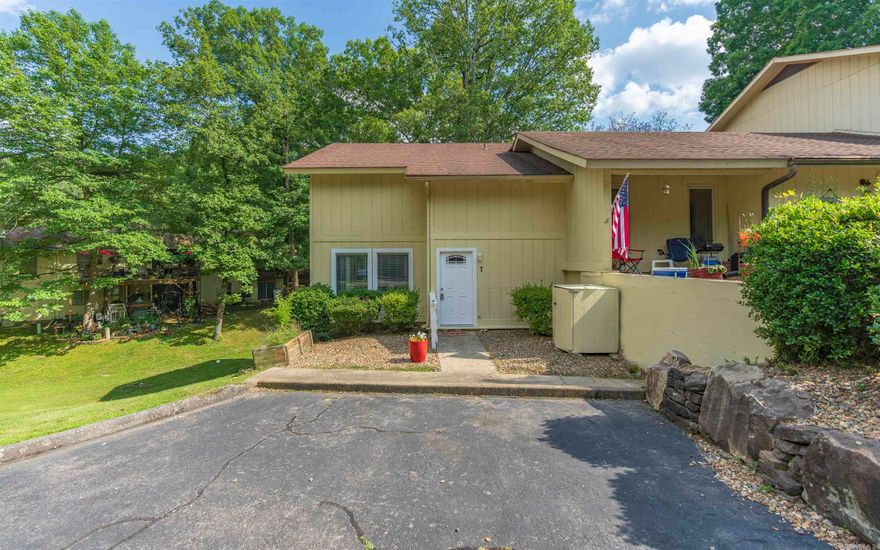Hot Springs Village is a gated community that offers 13 lakes and 2 of them have beaches, 9 golf courses, several miles of hiking trails along with tennis courts, basketball courts, swimming pools and fitness center.  This townhome features 3 bedrooms, 2 full bathrooms and a small Arkansas room.  The townhome has been recently updated with a new HVAC unit that has a heat pump, all new stainless steel appliances. You are only minutes away from the lake, golf course and hiking trail.   POA requires a $1500 new owner buy in fee at closing. Seller is offering a one year home warranty plan with an acceptable offer.