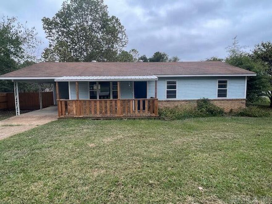 PLEASE NOTE: Cannot be shown until 10/13/25- Much larger than it looks! Nice spacious remodeled home with 4 bedroom/3 bath, freshly updated kitchen with new appliances, new flooring, lovely new paint inside, 2 electric fireplaces, great patio area in back! Great location close to school, churches & town!