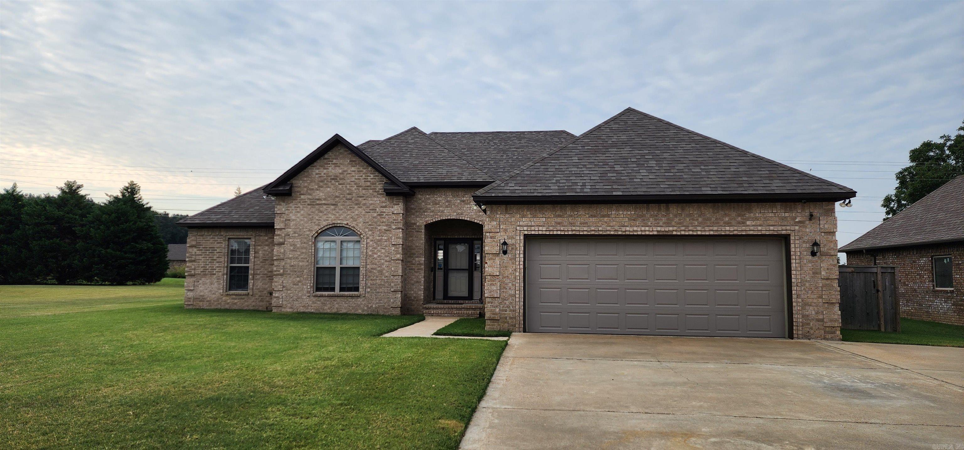 BEAUTIFUL home in a BEAUTIFUL subdivision. Take a look at this 4 bedroom home located in a quiet cul-de-sac. This all-brick home features an open concept and split bedroom floorplan. When you first walk in the front door you are greeted with gorgeous stained concrete floors and tall ceilings. The main living area flows seamlessly into the kitchen and dining room. The kitchen features stainless appliances and a GAS RANGE. Heading north out of the kitchen sits a MONSTEROUS pantry that any family would have difficulty keeping fully stocked. On the north side of the home, you will find the main bedroom with ensuite. This bathroom features true HERS and HERS walk-in closets, jetted tub, large walk-in shower, and double vanity. On the opposite side of the home, you will find the 3 spacious bedrooms and large 2nd bathroom with linen closet inside. Outside of the home, the property still shines with a large back patio overlooking the fully-fenced back yard. The back yard is large enough for the entire family. You really do not want to miss out on this one. It checks all of the necessary boxes. Large home, large yard, 4 bedrooms, quiet neighborhood, open concept, split floorplan...