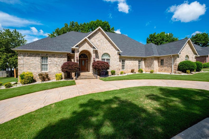 Step into space, comfort, and thoughtful design with this exceptional one-level home! Offering an abundance of living space, this property is perfect for both everyday living and entertaining. The oversized kitchen is a true centerpiece, featuring ample cabinetry, a large pantry, and two separate dining areas ideal for casual meals and formal gatherings alike. Just beyond, the expansive living room welcomes you with custom built-ins and plenty of room to relax or host guests. The split-bedroom layout provides both privacy and functionality. On one side of the home, two generously sized bedrooms are connected by a convenient Jack-and-Jill bathroom. The impressive primary suite offers a true retreat, complete w/two large closets and plenty of space to unwind. A dedicated office w/built-ins adds flexibility and could easily serve as a 4th bedroom if needed. Car enthusiasts & storage seekers will love the three-car garage and walk-up attic, which includes a separate storage room perfect for keeping everything organized and accessible. Enjoy the large covered back patio, ideal for year-round outdoor living and entertaining. recent updates 3 HVAC units 2 water heaters 2 garage mechanisms