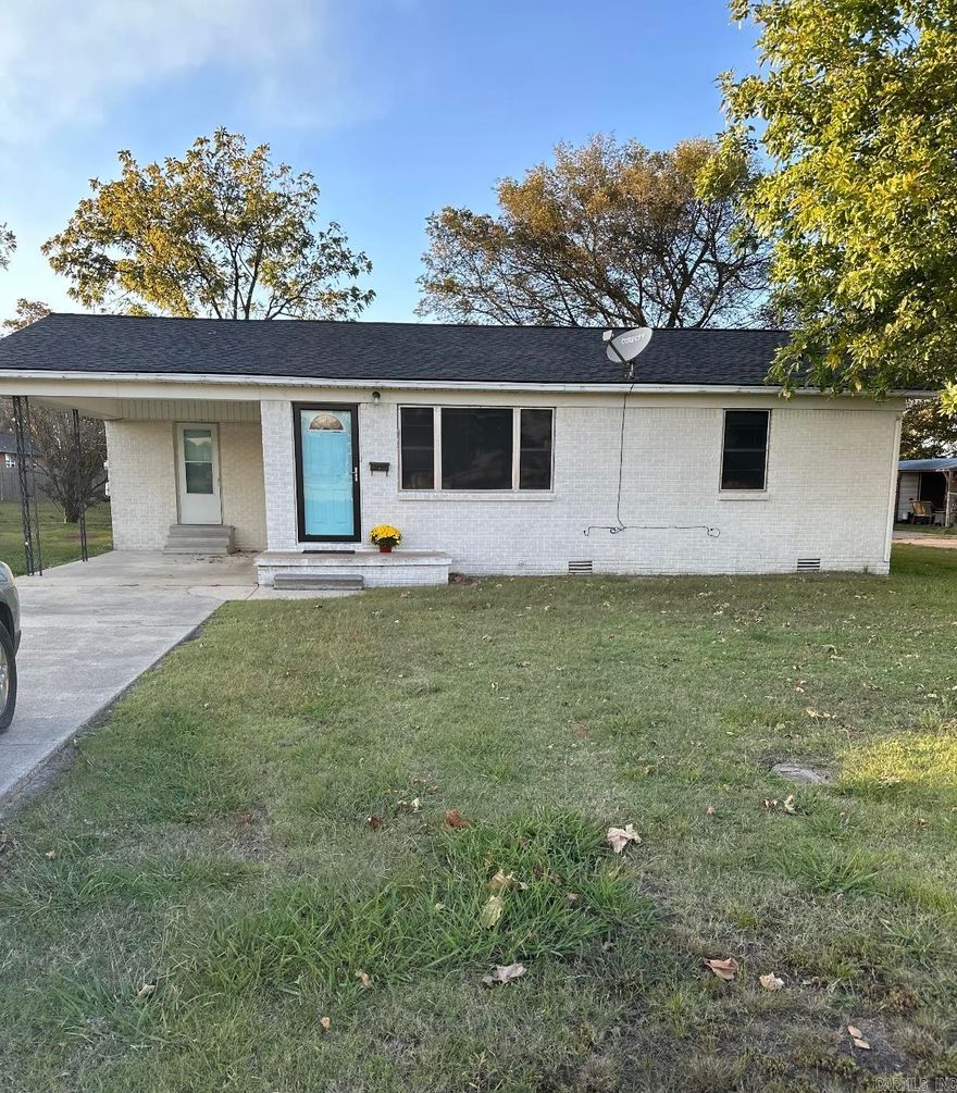 Step into this beautifully updated home that perfectly blends comfort and style. The living room features a cozy electric fireplace and new laminate flooring, creating a warm and inviting space. The kitchen has new countertops, a gas cookstove, and an island with bar stools, making it perfect for entertaining. Recent upgrades include a new HVAC system in 2021 and a new roof in 2022. The exterior boasts freshly painted brick, a new storm door, and an outdoor shed with a new roof. The refrigerator will convey with the home.