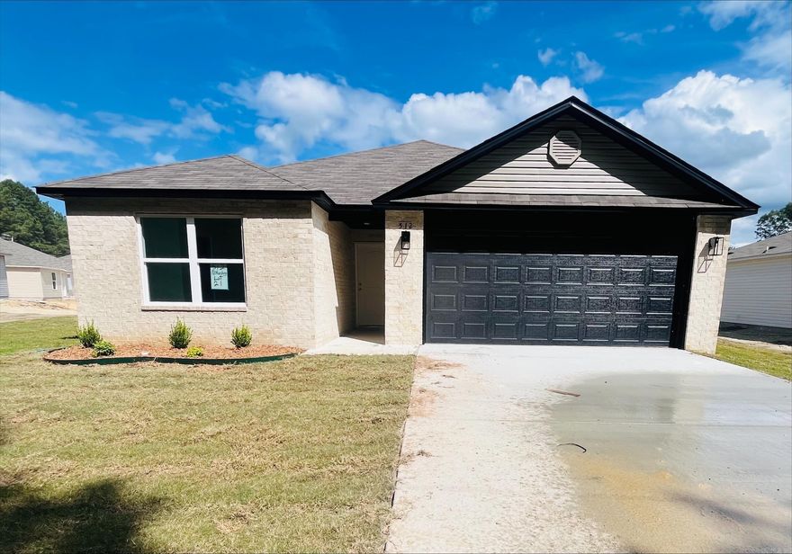 The dreamy Taylor plan! It's all about charm and practicality, from the inviting covered front entry to the well-designed front yard landscaping. The split floor plan with 3 bedrooms and 2 bathrooms offers both privacy and functionality, especially with the spacious master suite featuring his and her closets—perfect for organizing your wardrobe effortlessly. The kitchen is the heart of the home, boasting energy-efficient appliances that not only make cooking a breeze but also contribute to sustainability. The spacious laundry room conveniently located near the garage adds to the practicality of daily chores. The Taylor plan is designed with both aesthetics and everyday living in mind, making it a delightful option for anyone looking for a comfortable and stylish home. **SEE SHOWING REMARKS & AGENT REMARKS FOR IMPORTANT INFORMATION**