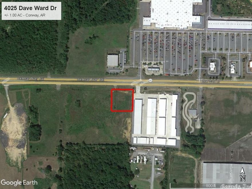 PRIME COMMERCIAL PROPERTY with great development potential.  This +/- 1.00 acre parcel of land is located in Conway Marketplace shopping center adjacent to Walmart and other retailers.  It features +/- 212 feet of road frontage with excellent visibility.  Additional acreage available (MLS 10336274). Mineral Rights do not convey.