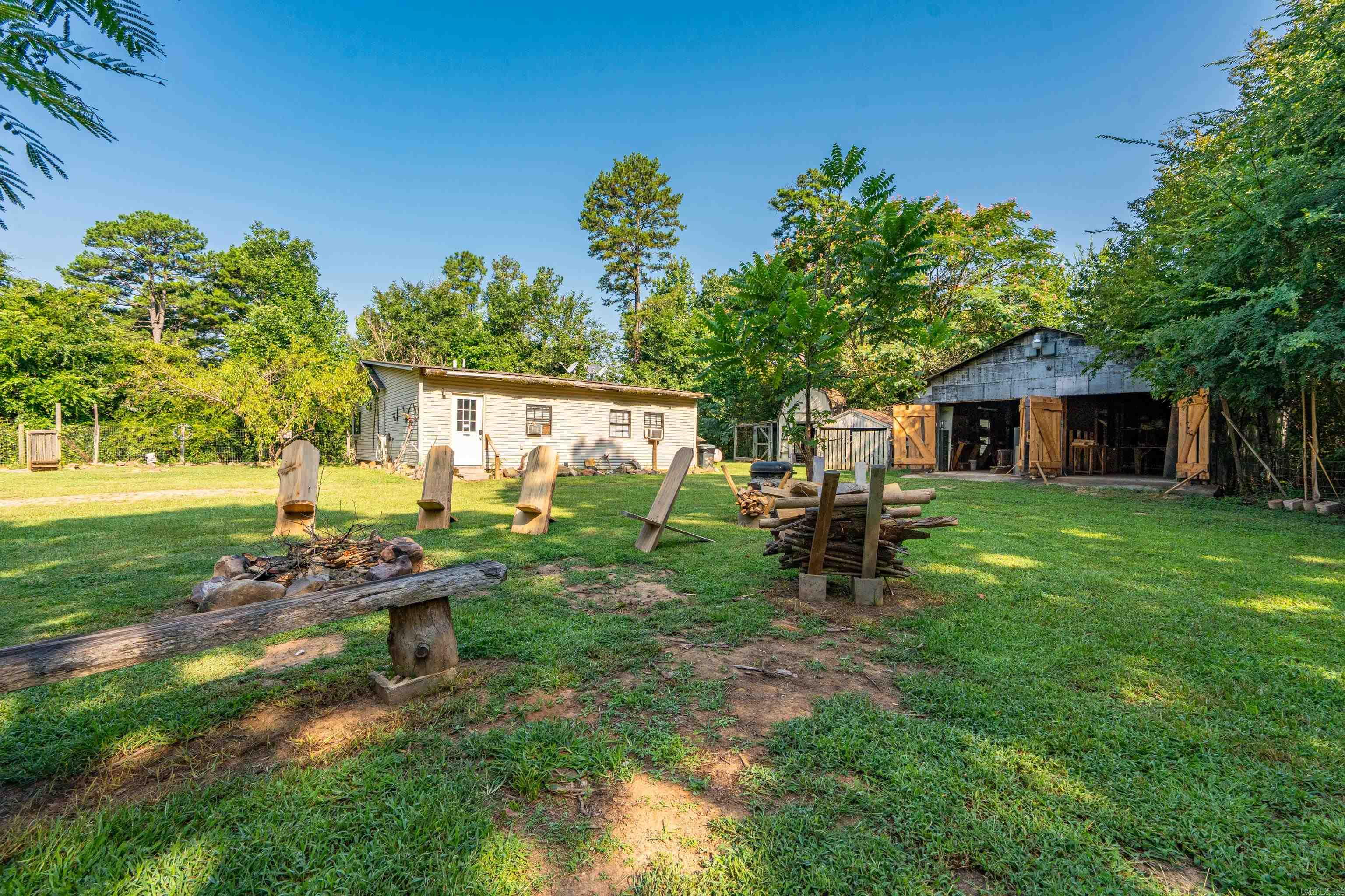 65 Raven Lane ā Oden, Arkansas Escape to the quiet beauty of Montgomery County with this 2ā3 bedroom, 1 bath cabin on 4.8 acres +/-. Currently in a successful vacation rental program, this charming property offers a true retreat surrounded by nature. The land adjoins the Ouachita National Forest, providing endless outdoor recreation opportunities, and a peaceful creek runs adjacent to the property. The home features rustic charm and comfortable living, plus a 2-car garage/shop with basement, an additional outbuilding, and a chicken coop for hobby farming or storage. A private well and septic system serve the property, which is located in a remote, serene settingāperfect for those seeking privacy, adventure, or an investment in a unique getaway.