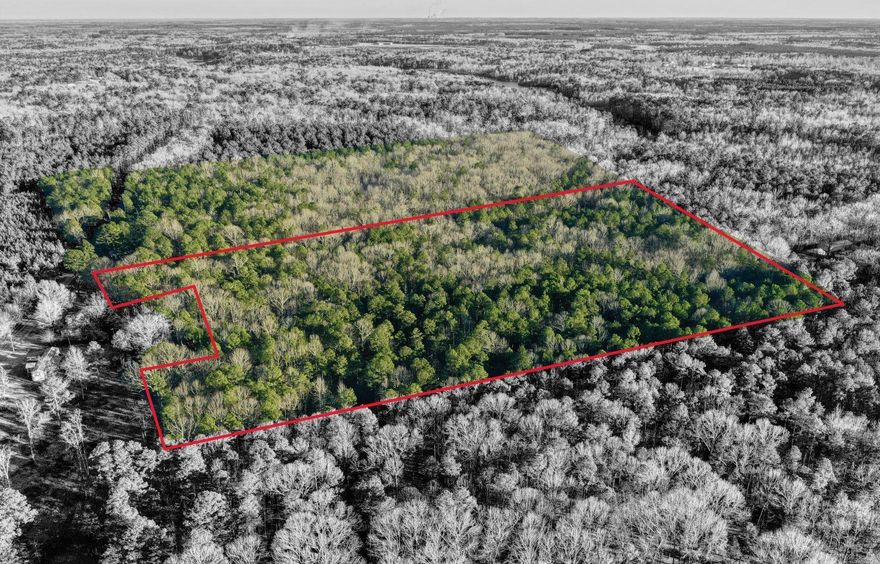 This is the Tract 1 with 16.71 acres divided from this parcel 001-02307-000 Saline County. The other Tract 2, 3 also available for purchase at $15k per acre. Refer to the survey for details of the split.  This 16.71 acres has 108.7 feet paved road front on Hicks Rd, water and electricity is on the street. The land has matured timber, has agriculture exemption for low property tax. Build your own farm on this wooded land while still enjoy the vicinity to the city, Benton or Little Rock both are only 20 mins away. Top schools East end elementary and Sheridan middle/ high school.
