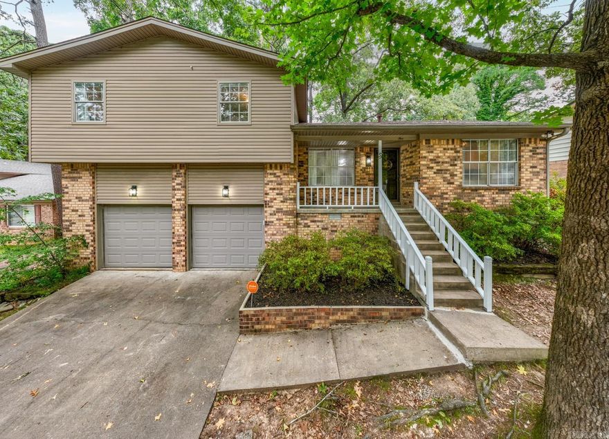 Settle in on Summerhill Court. This home tucked towards the end of a quiet street with a cul-de-sac, is a great place to make a home. You're greeted in first to your formal dining with windows to the front. Step through to the large living room with a brick hearth, a great size room for your heart of the home. Off the living is your kitchen with a breakfast nook. From the main level, step down to a guest bath and your laundry, just off the garage. If you step up from the main level you'll find 3 guest bedrooms that share a guest bath, plus your primary suite with its private bath. At the backyard, you've got a nice deck to enjoy the sounds of nature. This home is conveniently located to so much in West Little Rock and not far from the freeway for easy commutes.