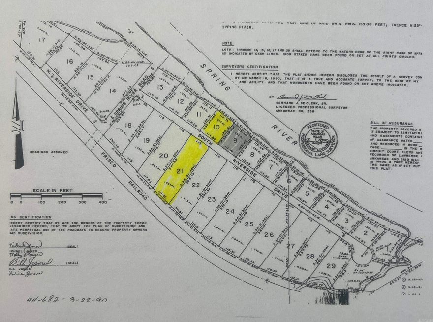 Great River front lot, plus a lot across the road behind River front lot.