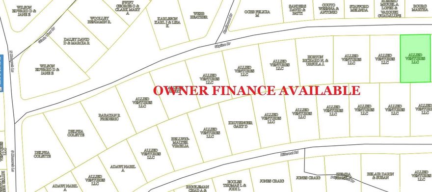 Owner-finance or cash. Area has water tap-in available, septic needed, propane needed, power available and great area amenities. Great for cabins & Airbnb investors. Simple owner-finance terms. Owner/Agent. Discount for purchasing 10 or more lots.  Parcel# 800-05686-000