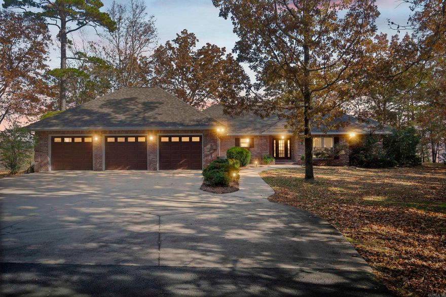 Located in one of the most beautiful neighborhoods in Heber Springs, this well-maintained and thoughtfully updated home sits on two spacious lots and offers stunning views from every window. Enjoy watching eagles soar as you take in the peaceful sights of the river and lake. Featuring an open floor plan with plenty of room for entertaining, this home includes a welcoming sunroom, a cozy wood-burning fireplace, and a guest bedroom thoughtfully separated from the primary suite for added privacy. Outdoor living is exceptional with a large deck overlooking the view, a pergola-covered patio, and a firepit perfect for gatherings. This home truly has it all—comfort, charm, and unmatched scenery. A must-see!
