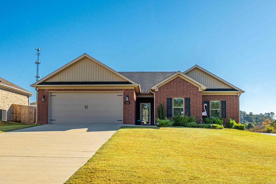 Welcome to 2904 Ann Street, ideally located in a tranquil corner of Northshore Ridge Subdivision. This beautiful home offers the perfect blend of comfort, style, and convenience. Built in December 2021, it’s in like-new condition and ready for you to move right in. Step inside to an inviting open floor plan where the kitchen flows seamlessly into the living and dining areas — ideal for entertaining or simply enjoying everyday life. Large windows overlook the private covered back porch, extending your living space outdoors. On one side of the home, you’ll find two spacious guest bedrooms and a full bathroom. On the other, the oversized primary suite features a luxurious stone-and-tile walk-in shower and two massive closets for all your storage needs. Additional highlights include a separate laundry room, a walk-in pantry, and an 8x12 storage shop in the backyard. And for those warm Southern days? Cool off and kick back in your very own Redneck Riviera pool — perfect for relaxing or entertaining friends and family. Don’t miss your chance to make 2904 Ann Street your next home — schedule your showing today!