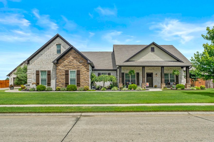 This 2,839 sq ft home offers a spacious open floorplan with 3 Beds, Office/4th Bedroom 2.5 bath that connects the living spaces beautifully, making it a great spot for hosting parties or simply enjoying a quiet evening at home. The gas fireplace in the living area is a real showstopper, creating a cozy atmosphere that's perfect for those chilly nights. And it's all situated on a nearly half-acre lot! The attention to detail really sets this home apart! Custom finishes add a touch of elegance to every room, and luxury upgrades like custom wood blinds, ample storage, a pantry, commercial grade gas stove, double ovens, pot filler, laundry room, and a 2-car garage make life that much easier.  Walk-in closets in every room offers even more storage! The enlarged back patio with a TV hookup is perfect for outdoor entertaining. There's even a shop with a sink and water, a 50-amp camper hookup, extra concrete pad for boat and ATV parking, and a privacy fence. And let's not forget the SAFE ROOM! Bonus room upstairs for media/ game room! This home truly has it ALL! Don't miss out on this! It is a MUST SEE! Agents see remarks.