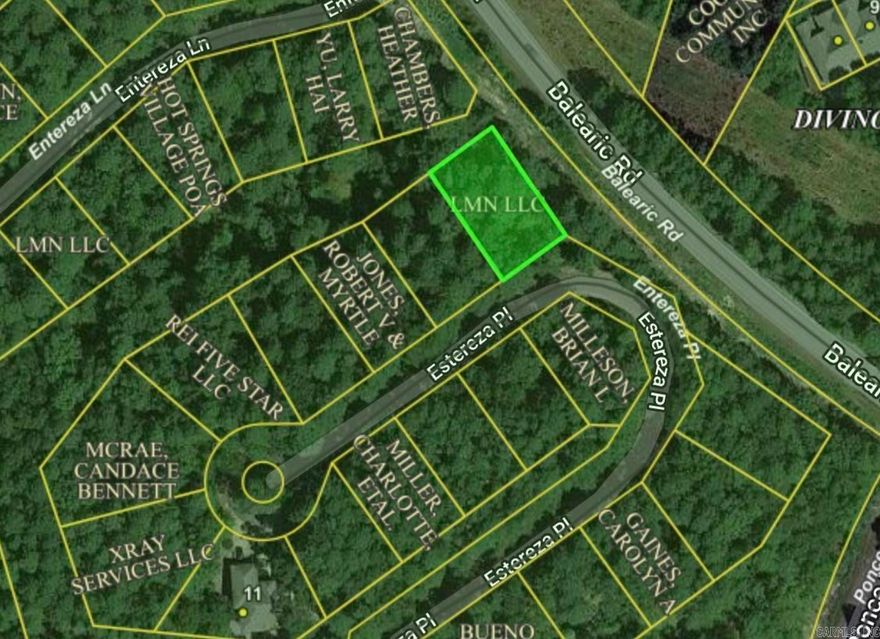 Land for sale in a beautiful gated area in Hot Springs Village.