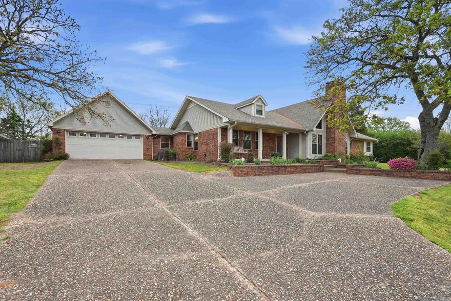 Breathtaking views await in this wonderfully maintained 4-bedroom, 2-bath home nestled in a private, wooded setting on nearly one acre in Conway. This spacious single-family residence offers comfort and timeless appeal in a serene, elevated location. Enjoy the peaceful surroundings while remaining conveniently close to local amenities, schools, and major routes. A rare opportunity to own a beautifully cared for home with a generous lot size and stunning vistas. This home has a number of notable features. A few of these features include a dedicated office, access to a safe room located inside the home, a gorgeous enclosed sunroom, multiple outdoor living spaces along with a concrete walking path and three storage buildings.