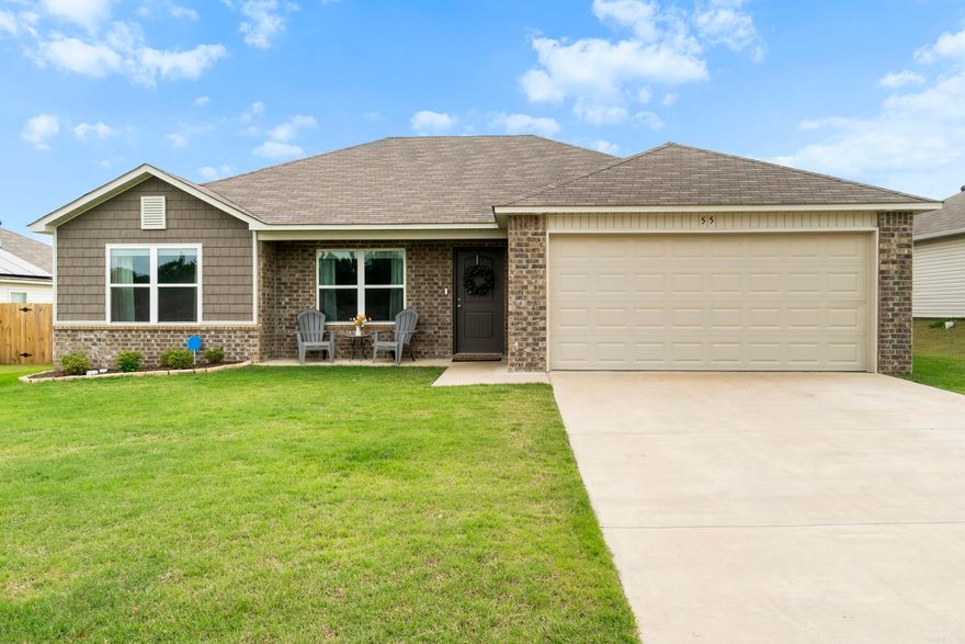 No need to wait for new construction, when this home already has the added upgrades! This 3-bed, 2-bath well maintained home nestled in a friendly Cabot neighborhood, offers an inviting atmosphere that makes this house feel like home. Discover a warm, interior featuring adorable touches like classic wainscotting, vaulted 9ft ceilings, arched doorways, and an easy flow from living room to dining area and kitchen, ideal for everyday living and entertaining. The kitchen is well-equipped with spacious cabinets, appliances & a refrigerator that conveys. The master suite has a spacious walk-in closet and a private bath, creating a peaceful retreat. The fully fenced in backyard, installed blinds, motorized garage door opener are all upgrades or added features included in the price. One of the standout features of this home is the fully paid for prior to close solar panel system. You will enjoy the benefits of energy efficiency & lower utility bills from day one! No lease, no loan, just savings & sustainability.  This home is perfect for the 1st time home buyer, or looking to downsize, this checks all boxes. Thoughtfully cared for, & full of charm- Don't miss your chance make it yours!