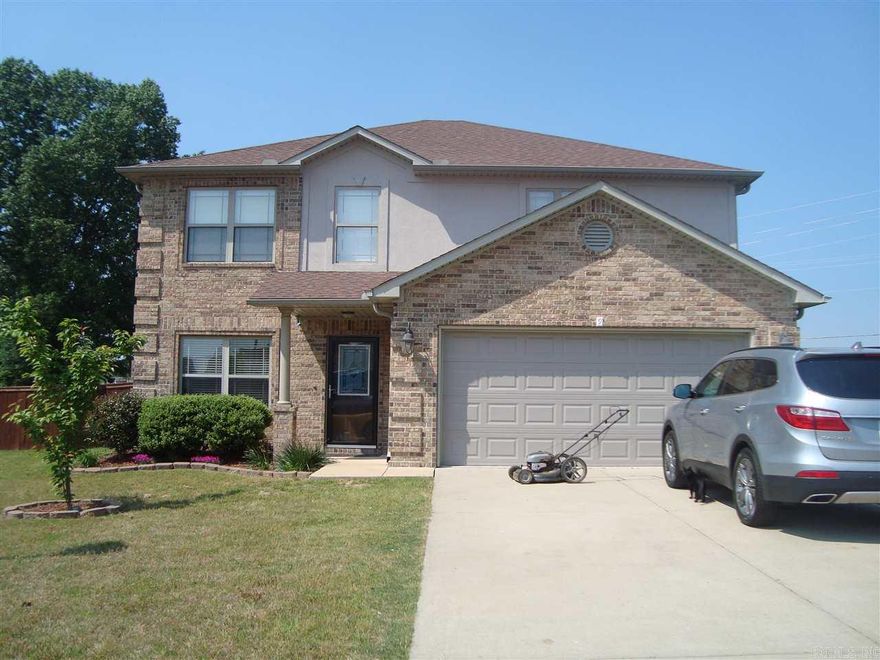 Nice home! Upscale subdivision in Cabot! Near schools & easy access to LRAFB!! Nice sized living room, kitchen & dining area and really nice master bedroom & bath with all the amenities! Upstairs you will find 3 large bedrooms. All have walk-in closets! There is another full bath with double sinks! There is also another large living area that could be used as a game room or fantastic place for the kids to hang out with their friends! Sit on the covered back porch & watch the kids play on the jungle gym!