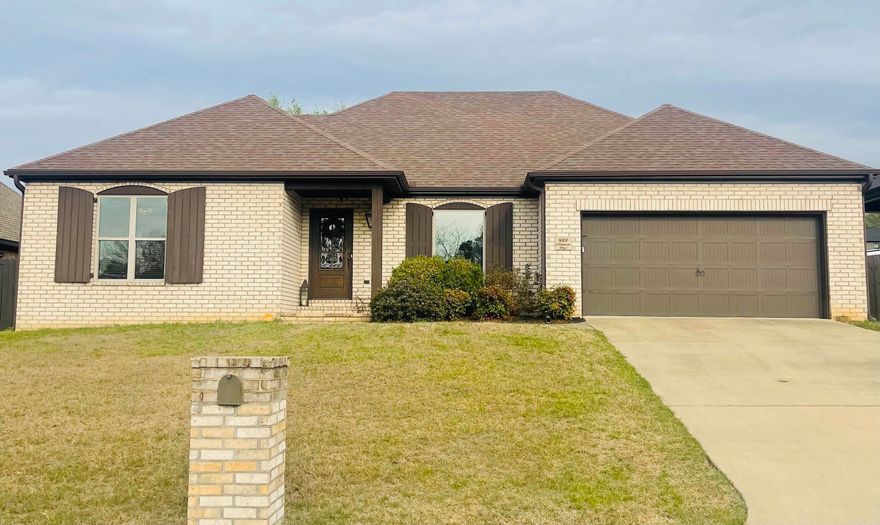 Beautiful newer construction home built in 2017 offering just under 1,700 sq ft of well-designed living space. This 4 bedroom, 2 bath home features custom closets in the bedrooms and custom cabinetry in the kitchen and bathrooms, adding both style and functionality throughout.  Enjoy durable and stylish flooring with luxury vinyl over scored and stained concrete, providing a unique and low-maintenance finish. Major updates include a new HVAC system installed 2025 and a brand new deck built in 2024—perfect for relaxing or entertaining outdoors.  This move-in ready home combines modern features with thoughtful upgrades you won’t want to miss!