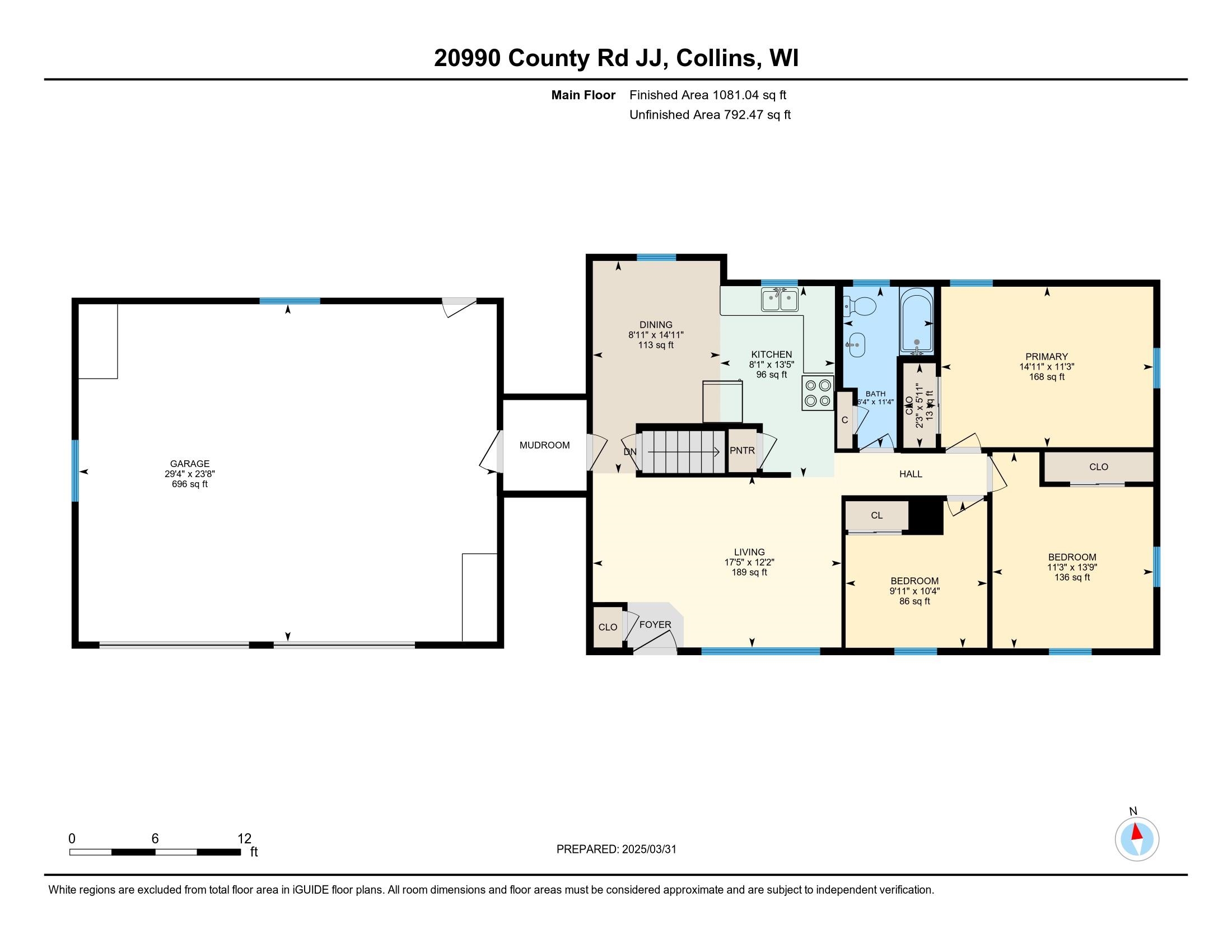 Collins, Wisconsin 54207, United States, 3 Bedrooms Bedrooms, ,1 BathroomBathrooms,Residential,Active,98902