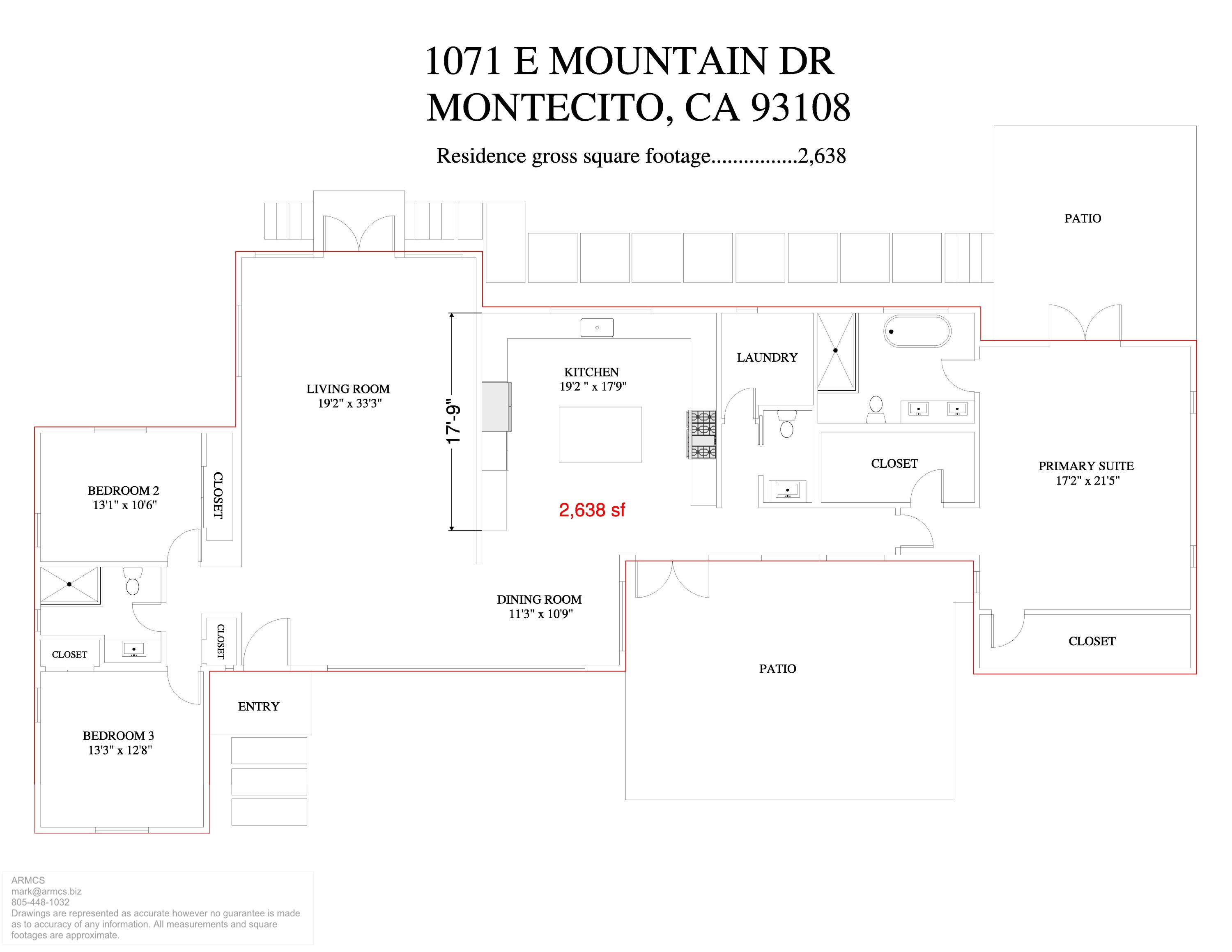 Montecito, California 93108, United States, 3 Bedrooms Bedrooms, ,3 BathroomsBathrooms,Residential,Active,205767