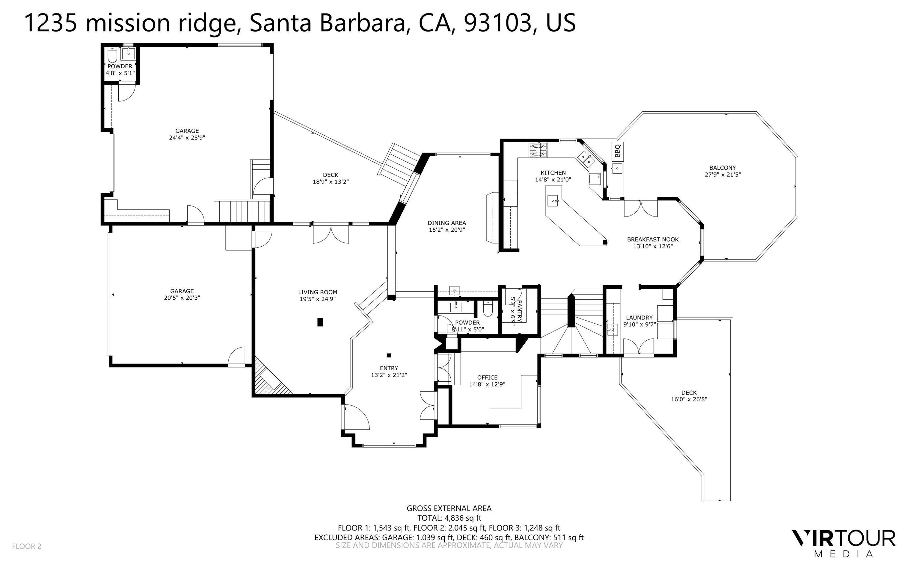 Santa Barbara, California 93103, United States, 4 Bedrooms Bedrooms, ,3 BathroomsBathrooms,Residential,Active,23536