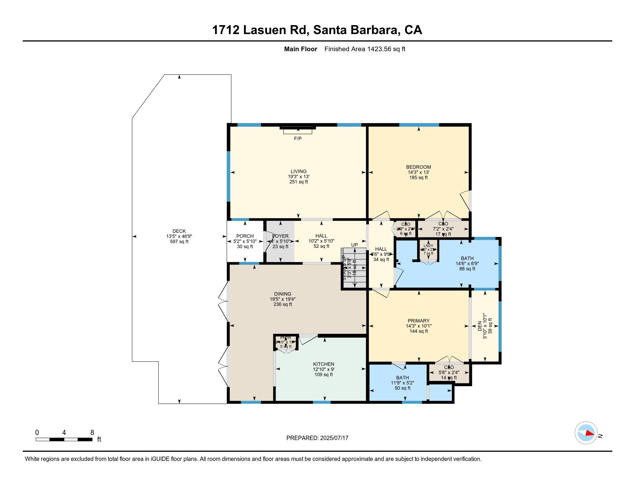 Santa Barbara, California 93103, United States, 3 Bedrooms Bedrooms, ,3 BathroomsBathrooms,Residential,Pending,180547