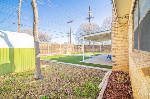 A home in Lubbock