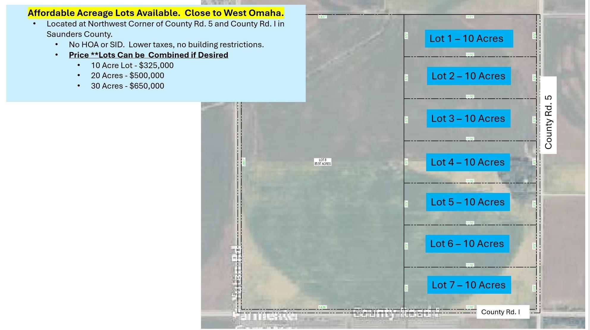 Yutan, Nebraska 68073, United States, ,Land,Active,174657