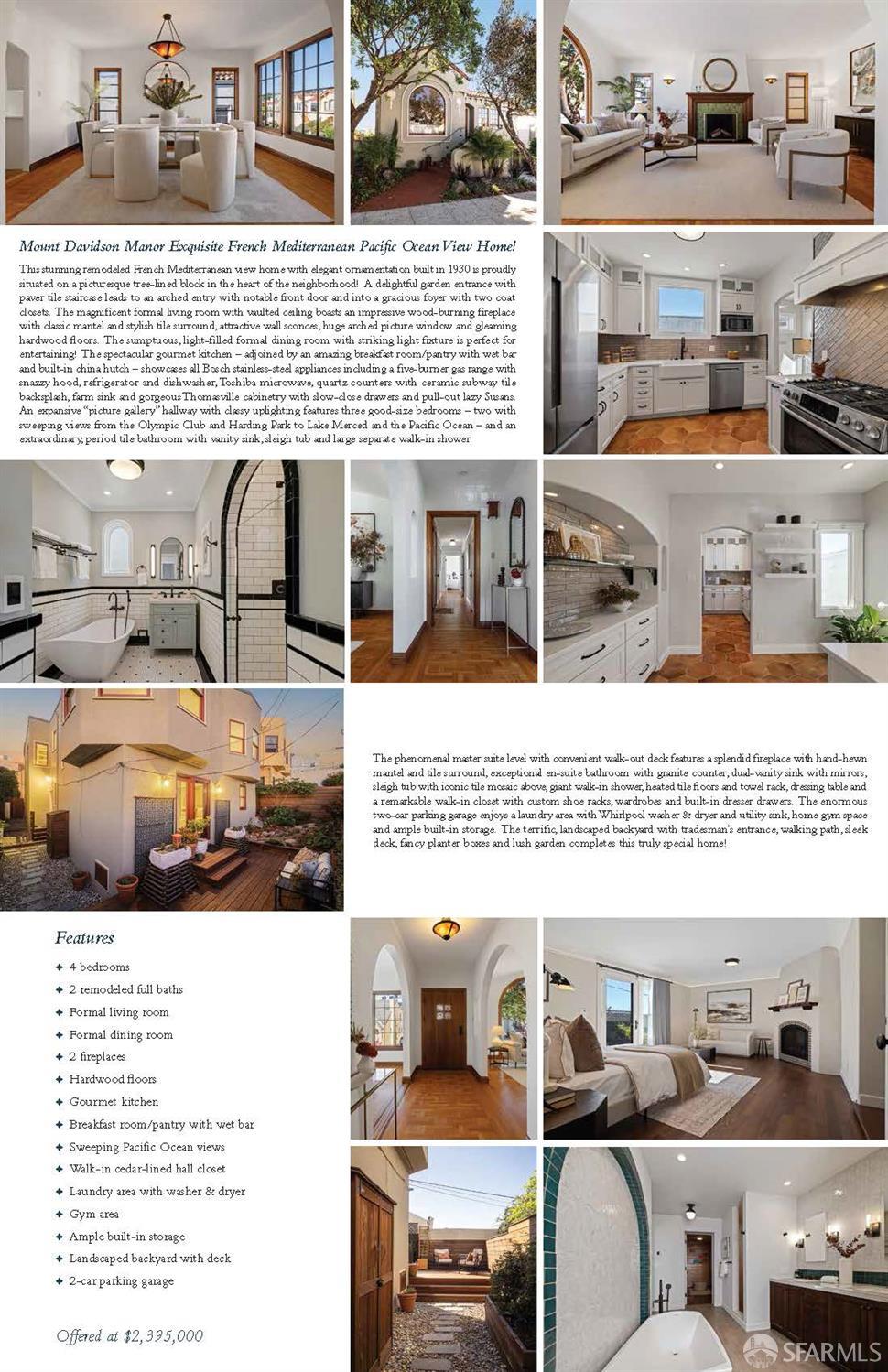 San Francisco, California 94127, United States, 4 Bedrooms Bedrooms, ,2 BathroomsBathrooms,Residential,Pending,232389