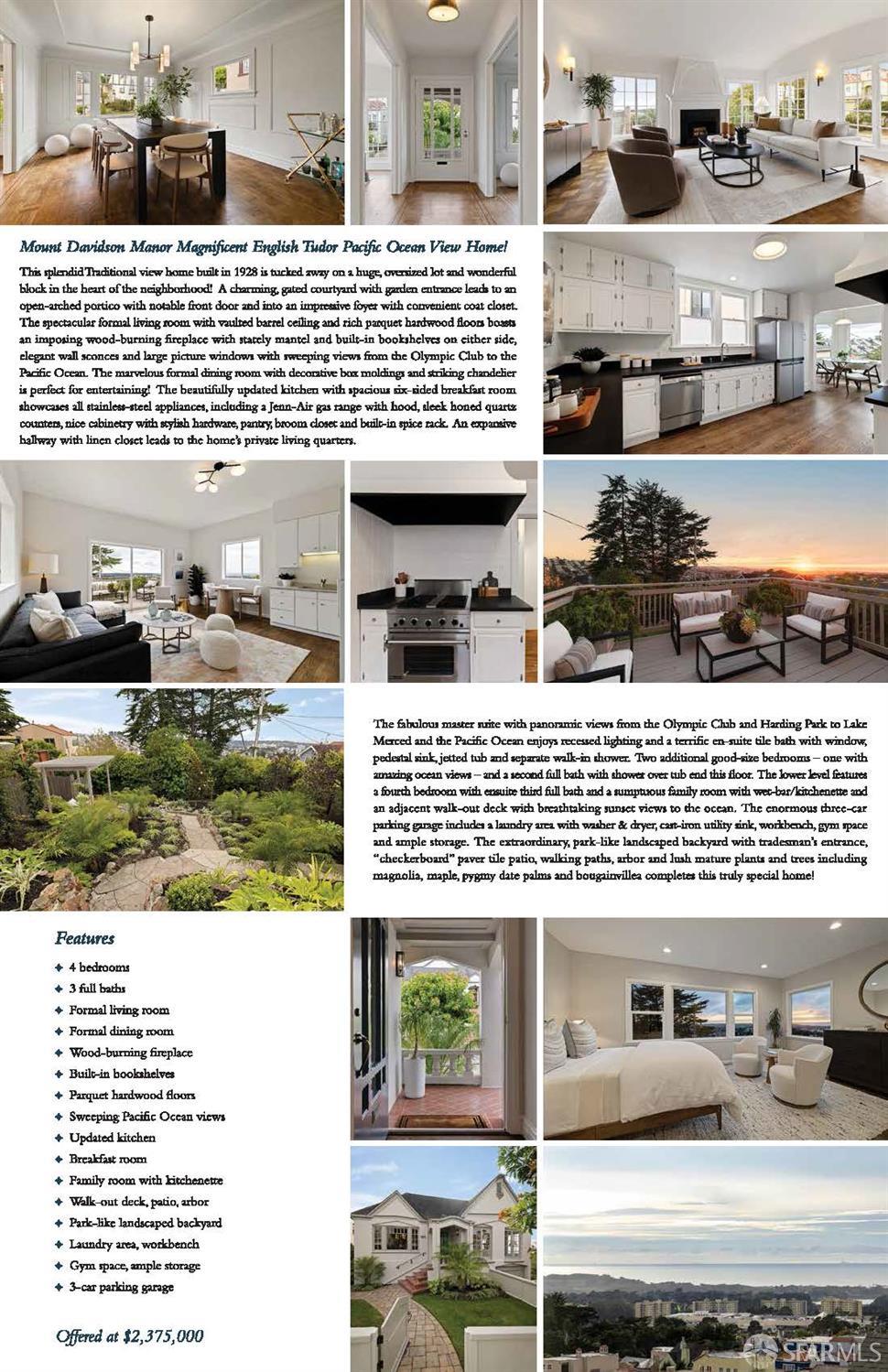 San Francisco, California 94127, United States, 4 Bedrooms Bedrooms, ,3 BathroomsBathrooms,Residential,Active,228637