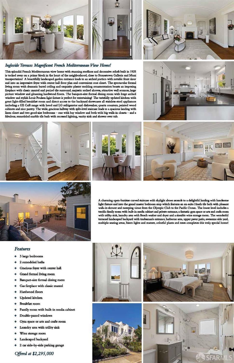 San Francisco, California 94127, United States, 3 Bedrooms Bedrooms, ,2 BathroomsBathrooms,Residential,Pending,145542