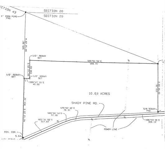 10.63 Acres SHADY PINE Road