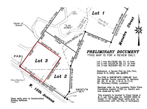 Lot 3 15 TH Avenue Covington LA 70435