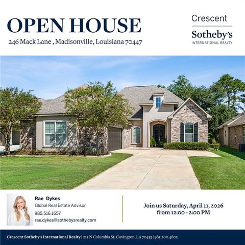 246 MACK Lane Madisonville LA 70447
