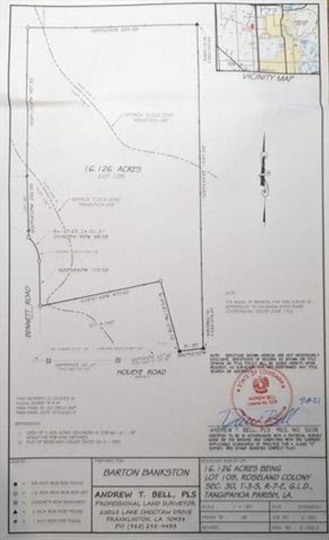 Photo of 16.126 ACRES Bennett Road, Roseland, LA 70456 (MLS # NO2550932)