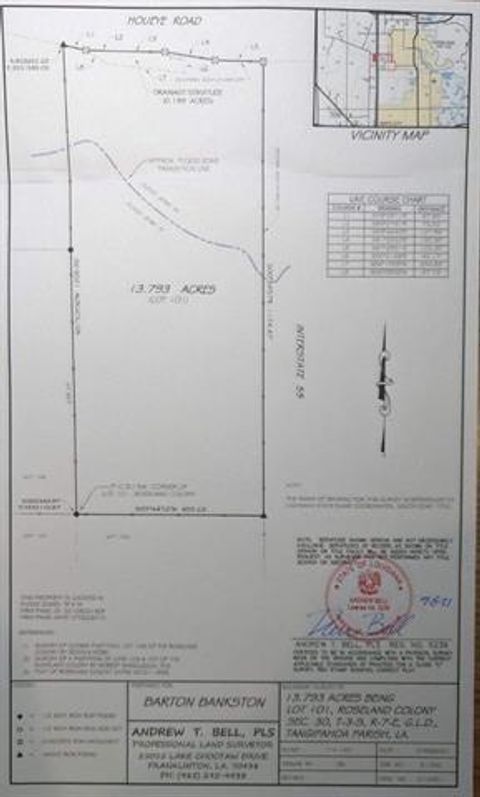 Photo of 13.793 ACRES Houeye Road, Roseland, LA 70456 (MLS # NO2550927)