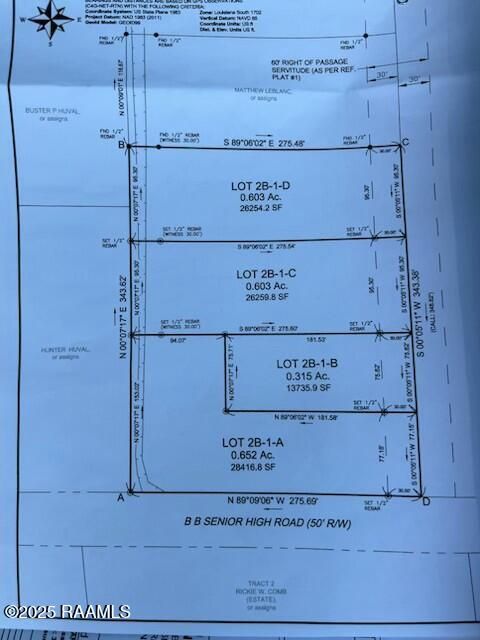 Photo of Kachute Lot 2b-1-C, Breaux Bridge, LA 70517 (MLS # 2500004137)